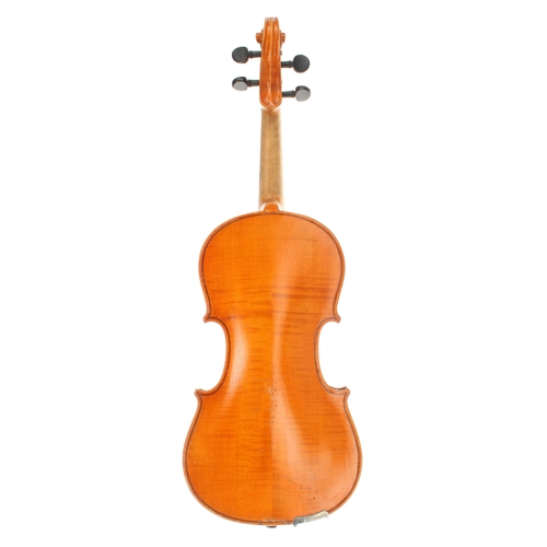 2058 - German violin labelled Andreas Luther, Tyrol, 1920, 14 1/8