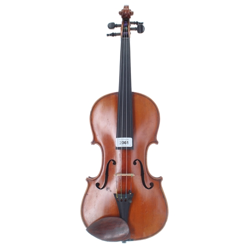 2061 - Violin circa 1910, 14 1/16