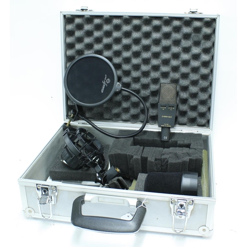 1201 - AKG C414 B-ULS microphone, with pop shield, shock mount and manual within an AKG case - PLEASE NOTE:... 