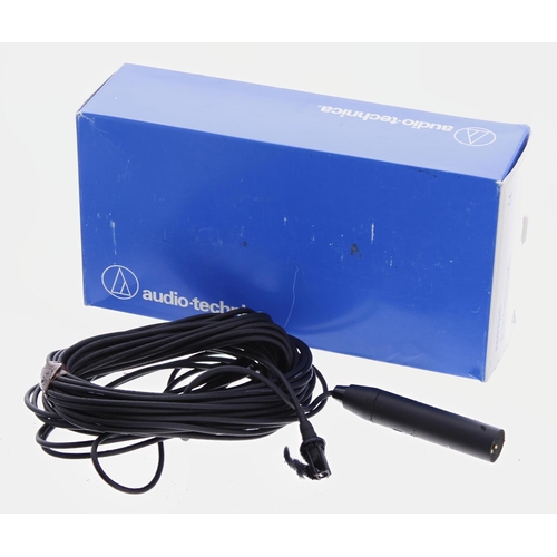 1318 - Audio Technica ES933/C miniature cardioid microphone, boxed (foam wind shield deterioration)*Formerl... 