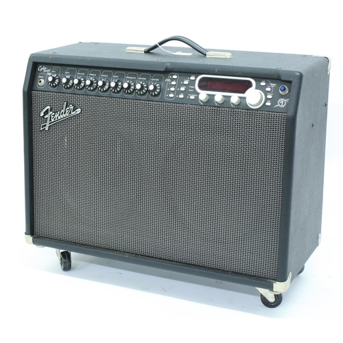 836 - Fender Cyber Twin SE guitar amplifier, ser. no. M1514570, with cover and foot switch... 