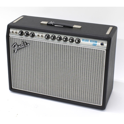 768 - Fender '68 Custom Deluxe Reverb guitar amplifier, made in Mexico, ser. no. B-592906, with foot pedal... 