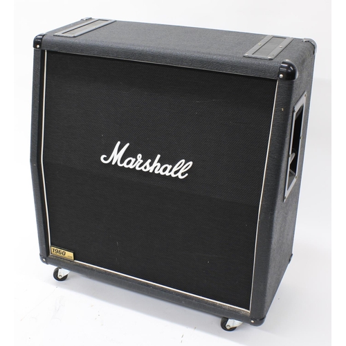 770 - Marshall 1960A 4 x 12 guitar amplifier speaker cabinet, with dust cover