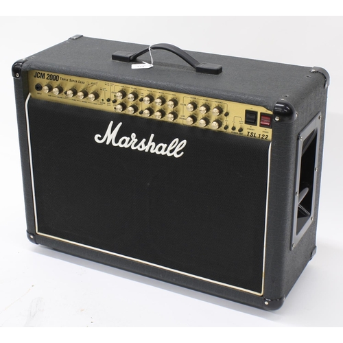 773 - 1999 Marshall JCM 2000 TSL 122 100 watt 2 x 12 combo guitar amplifier, with cover, foot switch and p... 