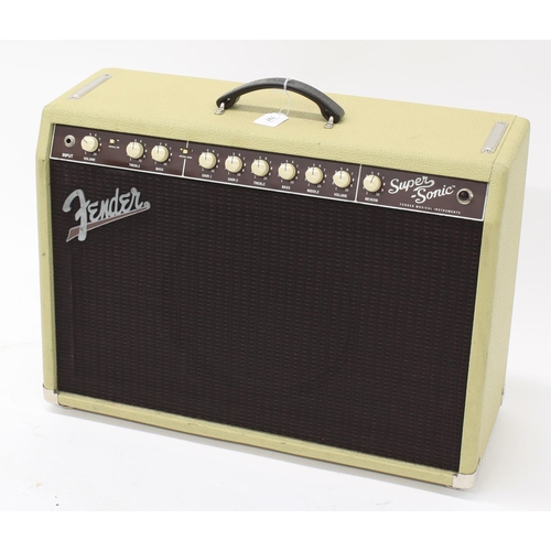 797 - Fender Super-Sonic 22 guitar amplifier, made in USA, ser. no. CR-337416, with original foot switch... 