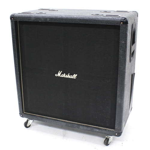 838 - 2010 Marshall VBC 412 4 x 12 bass guitar amplifier speaker cabinet, with dust cover