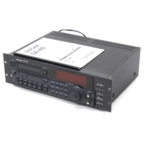 1341 - Tascam DA-40 digital audio tape deck in need of repair (unit does not appear to eject cassettes, alt... 