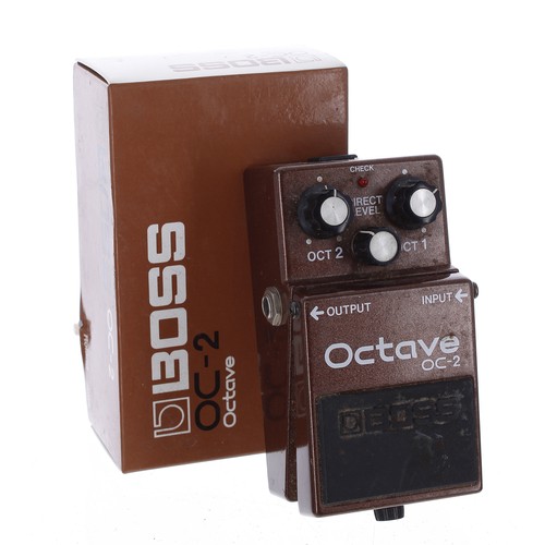 904 - 1986 Boss OC-2 Octave guitar pedal, made in Japan, black label, boxed