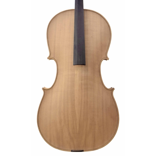 2504 - Contemporary violoncello in the white, 29 5/8