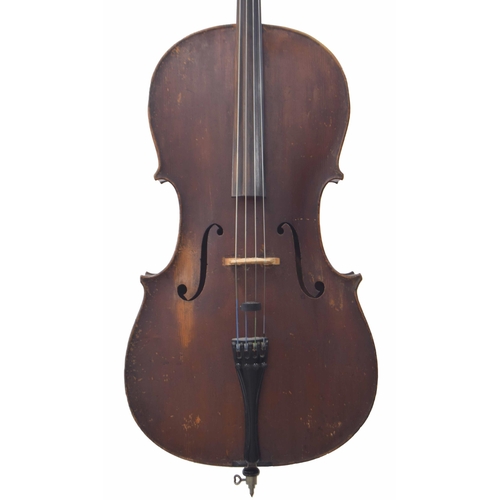 2506 - Late 19th century German violoncello, 29 7/8