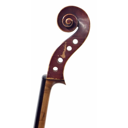 2515 - Good late 19th century violoncello labelled Neuner & Hornsteiner Mittenwald (Baiern 1886), the t... 