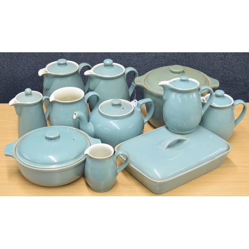 10 - Selection of Denby stoneware pottery teapots, jugs etc 