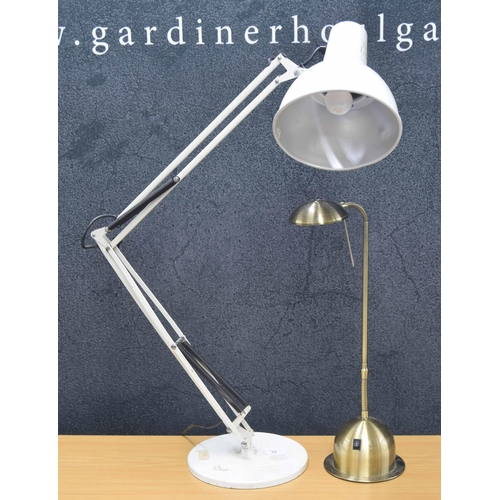 35 - Anglepoise lamp, in white, 43