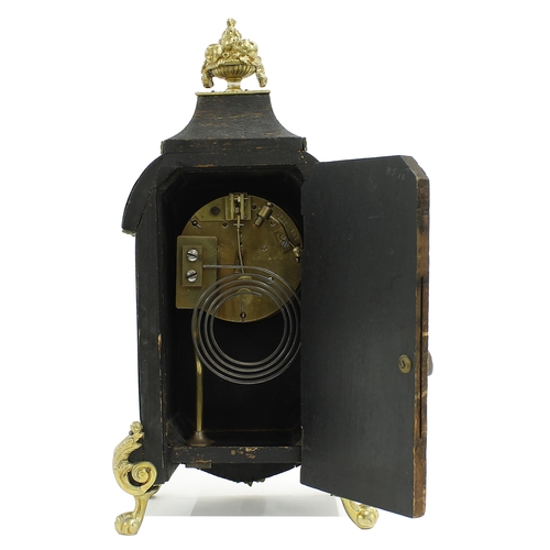 1514 - French two train Boulle mantel clock, the 3