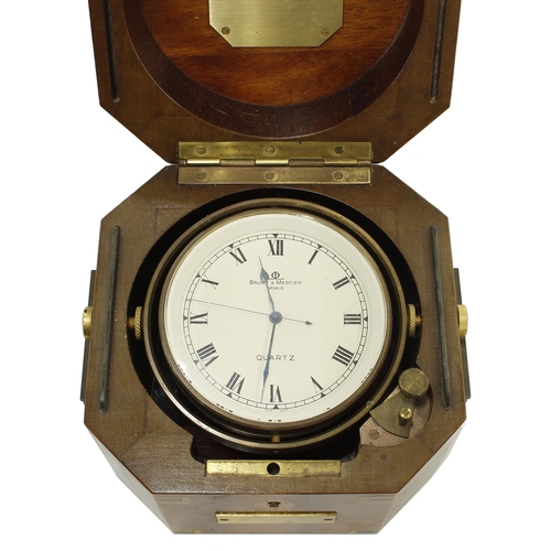 1339 - Good Baume & Mercier of Geneve Quartz marine chronometer, the 3.5