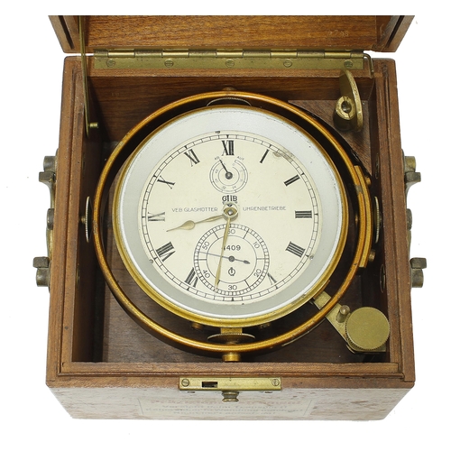 1343 - German two day marine chronometer, the 3.75