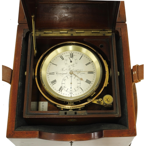 1346 - Good English two day marine chronometer, the 3.75