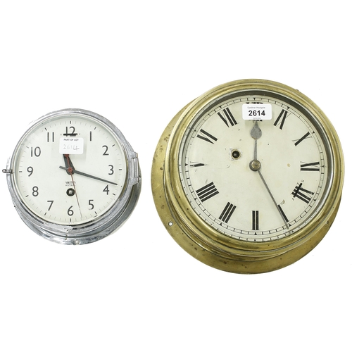 2614 - Ships bulkhead wall clock, the 8