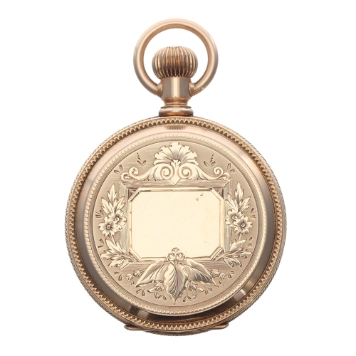 185 - Fine Elgin National Watch Co. 'G.M. Wheeler' 14k lever hunter pocket watch, serial no. 2690540, circ... 