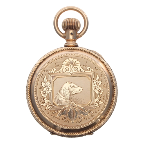 185 - Fine Elgin National Watch Co. 'G.M. Wheeler' 14k lever hunter pocket watch, serial no. 2690540, circ... 