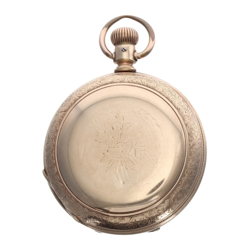 188 - American Waltham 'Sterling' gold plated lever set hunter pocket watch, serial no. 3082550, circa 188... 