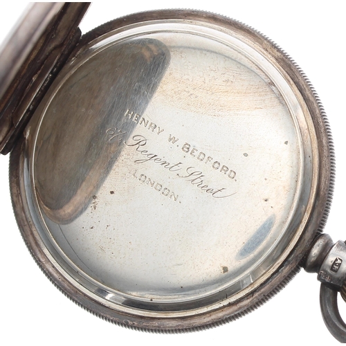 189 - American Waltham 'Hillside' silver lever pocket watch, serial no. 5077040, circa 1890, signed moveme... 