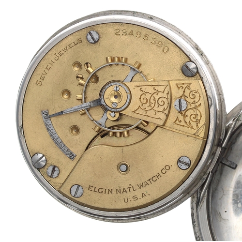 193 - Elgin National Watch Co. lever pocket watch, serial no. 23495390, circa 1920, signed 7 jewel movemen... 