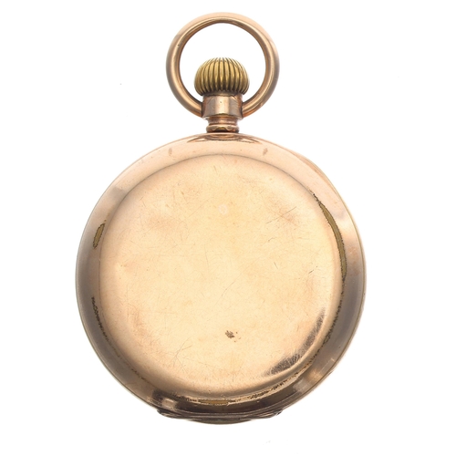 197 - American Waltham 'Bond St.' gold plated lever pocket watch, serial no. 9225678, circa 1899, signed m... 