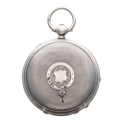 201 - American Waltham 'W'm Ellery silver lever pocket watch, serial no. 2244430, circa 1883, signed movem... 