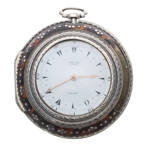 208 - Edward Prior, London large early 19th century triple cased pocket watch made for the Turkish Market,... 