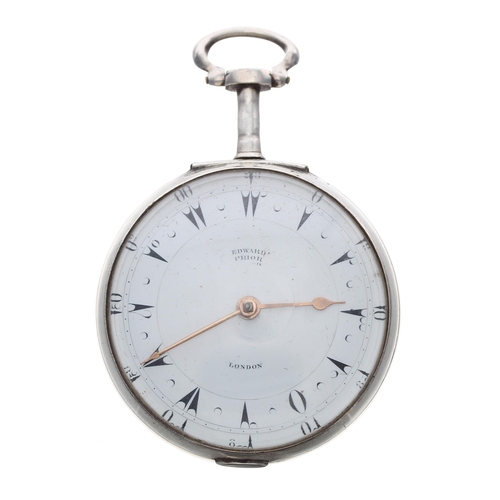 208 - Edward Prior, London large early 19th century triple cased pocket watch made for the Turkish Market,... 