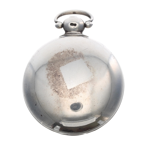 219 - George III silver verge half hunter pocket watch, London 1814, unsigned fusee movement, no. 5550, wi... 