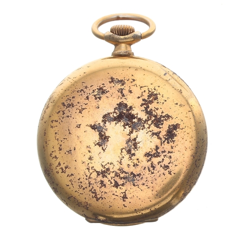 220 - Omega gilt metal lever pocket watch, circa 1939, signed 15 jewel movement, no. 9419799, with compens... 