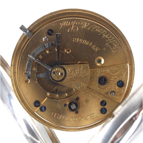 233 - Fattorini & Sons silver lever pocket watch, Chester 1900, signed movement with reversing pinion,... 