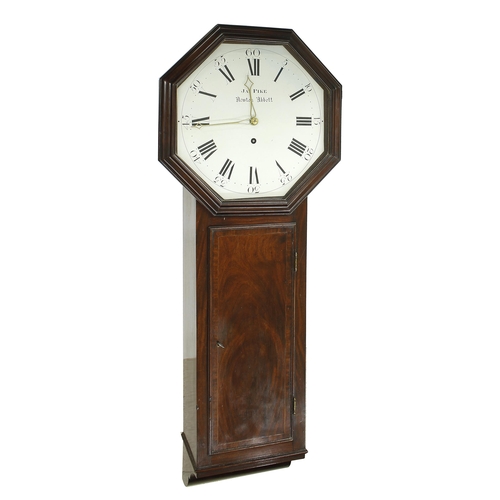 1720 - Mahogany single train tavern clock, the 14