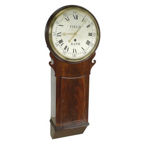 1726 - Good English mahogany single weight tavern clock, the 14.5