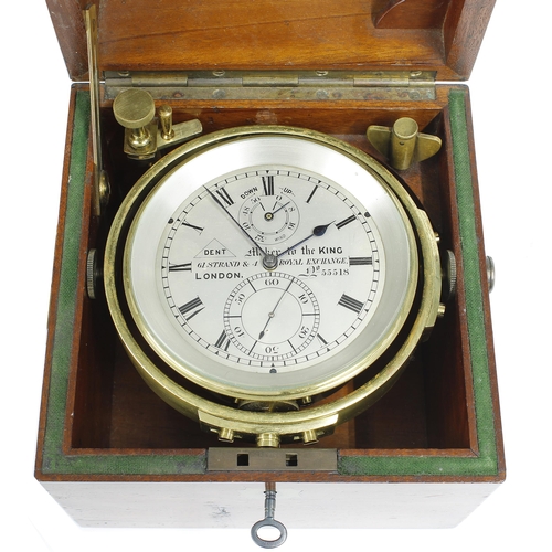 1345 - Good two day marine chronometer, the 3.75