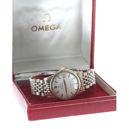 21 - Omega Constellation Chronometer automatic gold plated and stainless steel gentleman's wristwatch, re... 