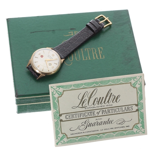 49 - Rare LeCoultre 'Porthole' Futurematic 'bumper' automatic 10k gold filled gentleman's wristwatch, cir... 