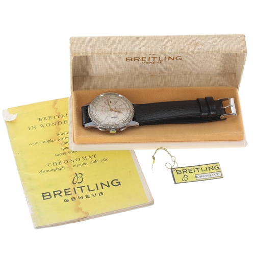 56 - Breitling Chronomat chronograph stainless steel gentleman's wristwatch (Patent 217012), reference no... 