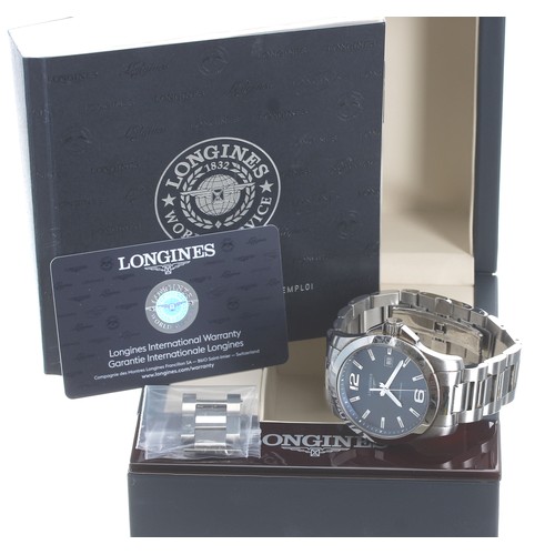 69 - Longines Conquest stainless steel gentleman's wristwatch, reference no. L3.759.4, serial no. 51932xx... 