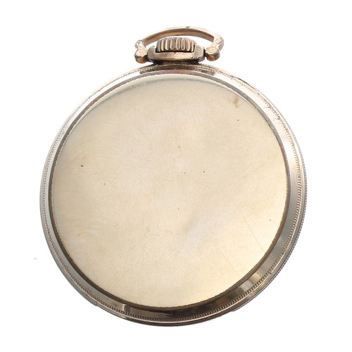 170 - Illinois Watch Co. 10k rolled gold plated lever pocket watch, serial no. 4399237, circa 1923, signed... 