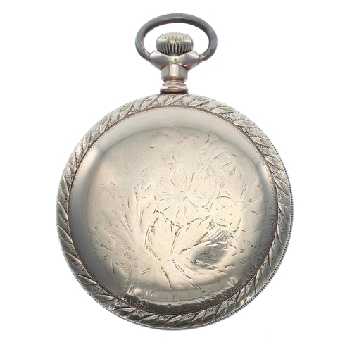 178 - American Waltham 'Crescent St.' gold plated lever set pocket watch, serial no. 11011438, circa 1901,... 