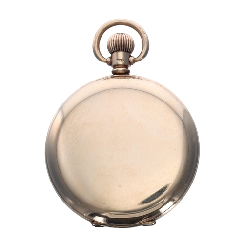 182 - American Waltham 9ct lever hunter pocket watch, serial no. 21423660, circa 1917, signed 17 jewel mov... 