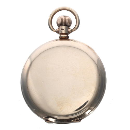 182 - American Waltham 9ct lever hunter pocket watch, serial no. 21423660, circa 1917, signed 17 jewel mov... 