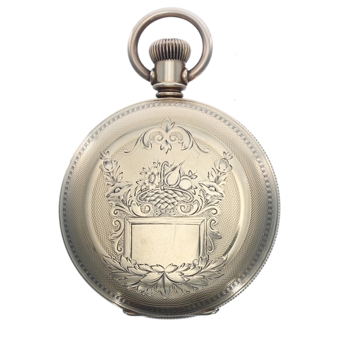 311 - 'Fogg's Patent' key wind gold plated lever hunter pocket watch, movement no. 884592, with engraved b... 