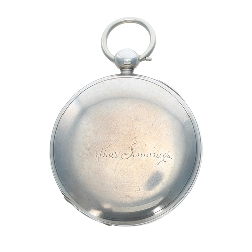 318 - Early Victorian silver fusee lever hunter pocket watch, London 1839, the movement signed Gibbs, 38 B... 