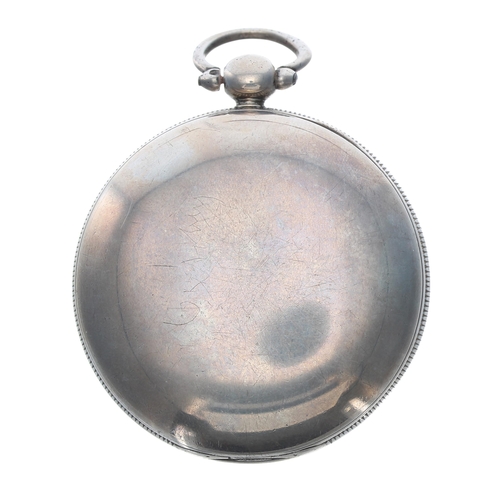 268 - 19th century silver fusee lever pocket watch, London 1830, the movement signed Jas Houison, York, no... 