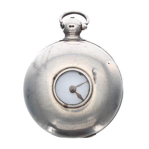 279 - George III silver verge half hunter pocket watch, Birmingham 1805, the unsigned fusee movement, no. ... 