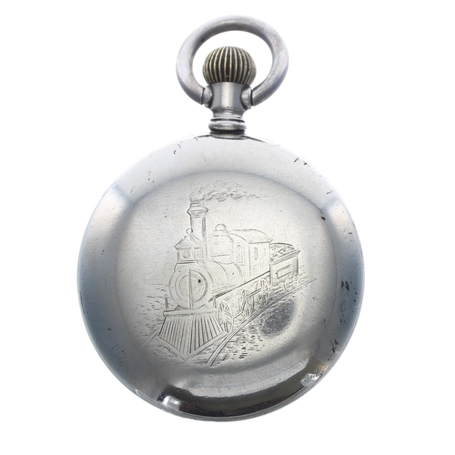 280 - Early 20th century nickel cased lever pocket watch, the 15 jewel movement inscribed 'The T. Eaton Co... 